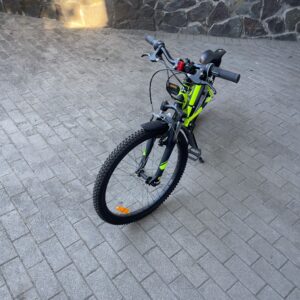 BTWIN Rockrider 500 MTB neonsárga gyerek kerékpár 24"